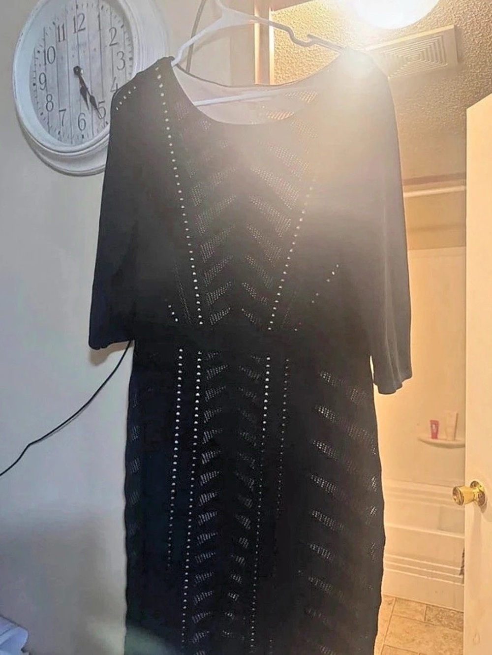 Calvin Klein Black Mini Dress Size XL Like New
